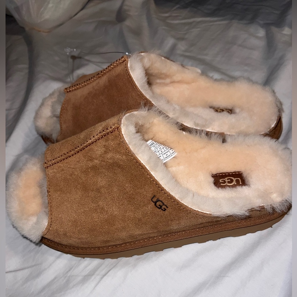 UGG Greenport Slide Chestnut Brown Sheepskin